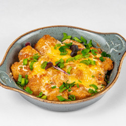 Запеканка с пельменями